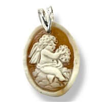 Pendente Mandile 1922 Donna Cammei  in Argento Conchiglia 2MCICM175 - 2MCICM175